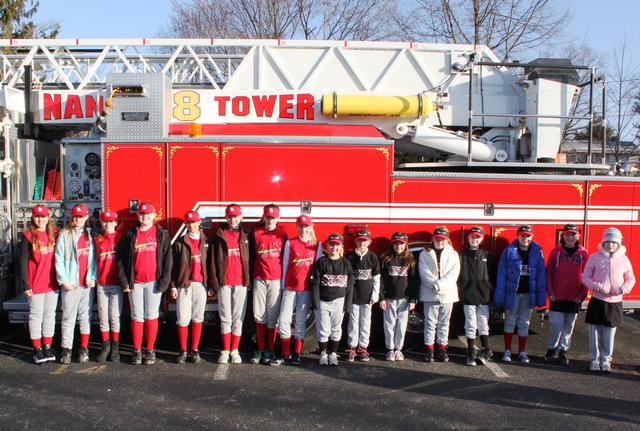 The Nanuet Fire Department lead this past Saturday Nanuet Little League parade. April 6,2013.  Photo by Vincent P. Tuzzolino.